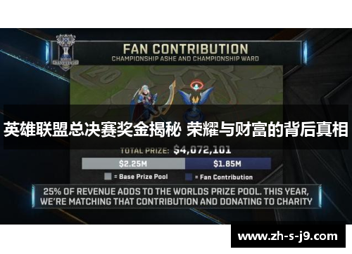 英雄联盟总决赛奖金揭秘 荣耀与财富的背后真相
